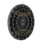 Cible De Fléchettes baseball noir (Devant gauche)