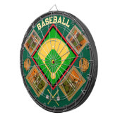 Cible De Fléchettes Baseball personnalisé VOS PHOTOS (Devant droit)