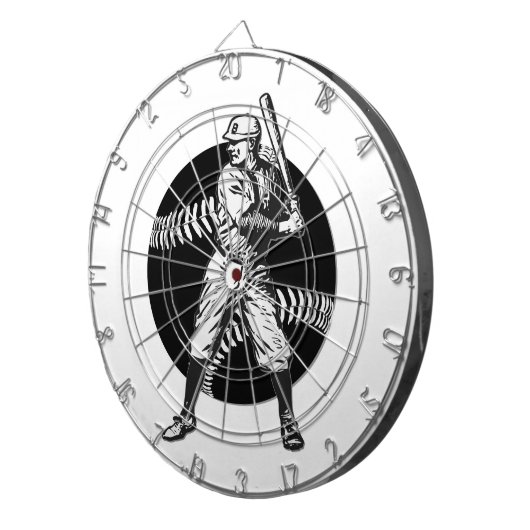 Cible De Fléchettes Baseball : Vintage (Devant droit)