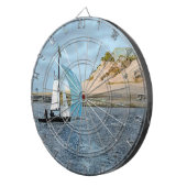 CIBLE DE FLÉCHETTES BATEAU À VOILE (Devant droit)