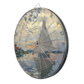 Cible De Fléchettes Bateau à voile de Monet Impressionnisme français C (Devant droit)