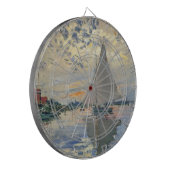 Cible De Fléchettes Bateau à voile de Monet Impressionnisme français C (Devant gauche)