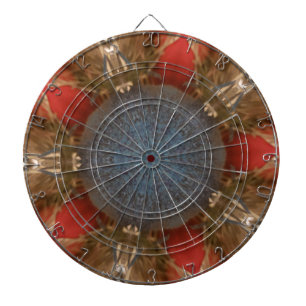 Cible De Fléchettes Baubles de décoration de Noël rouge bleu