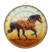 Cible De Fléchettes Bay Horse Galloping (Devant)