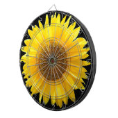 Cible De Fléchettes Beau tournesol sur fléchette noire (Devant droit)