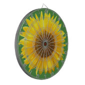 Cible De Fléchettes Beau Tournesol sur Vert (Devant gauche)