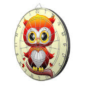 Cible De Fléchettes Bébé Chouette Amour Caricature Coeur (Devant droit)