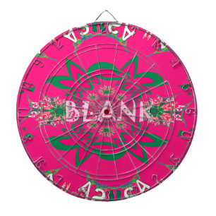 Cible De Fléchettes Bébé Vierge Monogramme Floral Rose Vivid Teinte Vi