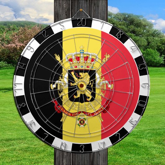 Cible De Fléchettes Belgium Dartboard & Belgian Flag / game board