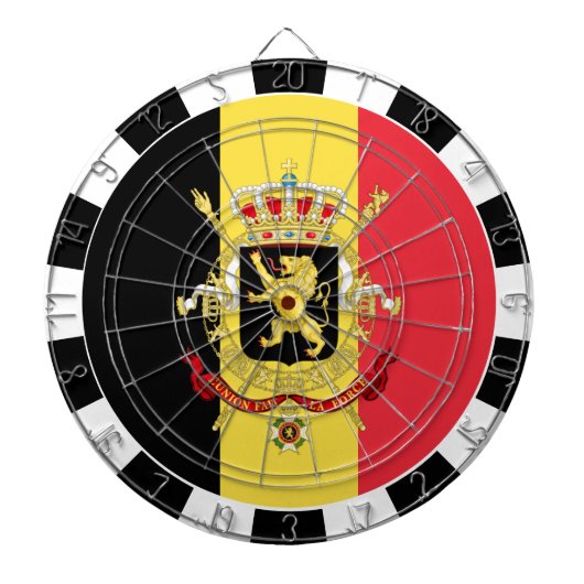 Cible De Fléchettes Belgium Dartboard & Belgian Flag / game board (Devant)