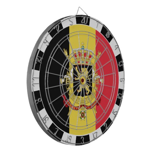Cible De Fléchettes Belgium Dartboard & Belgian Flag / game board (Devant gauche)