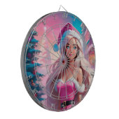 Cible De Fléchettes Belle fille de Noël rose 01 (Devant gauche)