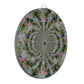 Cible De Fléchettes Belle roses roses rouges rétro aquarelle fleurie (Devant gauche)