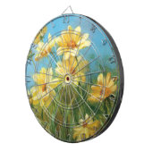 Cible De Fléchettes Belles marguerites jaunes (Devant droit)