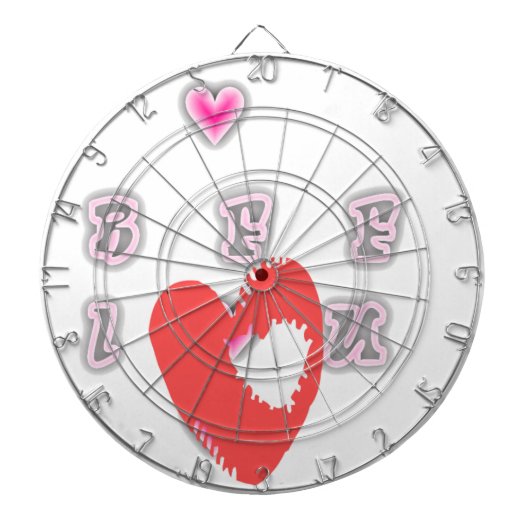 Cible De Fléchettes BFF. Best Friends Forever : I Love You Art Print (Devant)