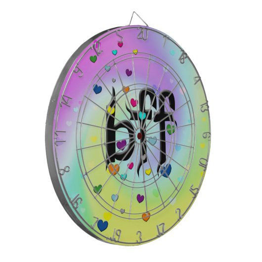 Cible De Fléchettes bff ~ coeurs (Devant gauche)