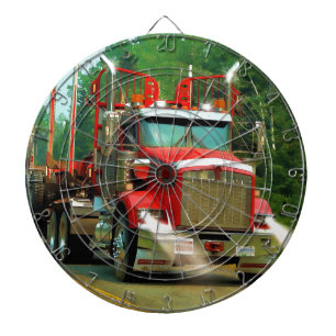Cible De Fléchettes Big Truck and Highway Art pour les amateurs de cam