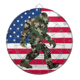 Cible De Fléchettes Bigfoot Sasquatch Camouflage