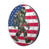 Cible De Fléchettes Bigfoot Sasquatch Camouflage (Devant droit)