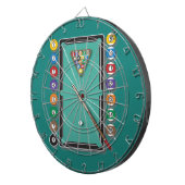 Cible De Fléchettes Billards (Devant droit)