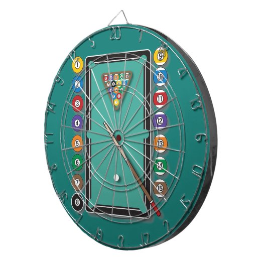 Cible De Fléchettes Billards (Devant droit)