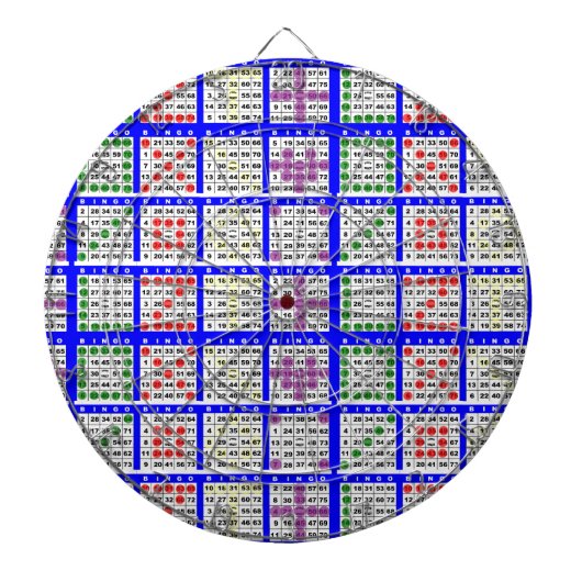 Cible De Fléchettes Bingo Game Motifs Grille (Devant)