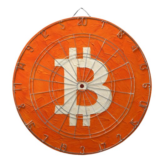 Cible De Fléchettes Bitcoin Standard (Pétrole, Style: 4) (Devant)