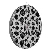 Cible De Fléchettes Black and White Cow Print Pattern Farmhouse (Devant gauche)