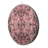 Cible De Fléchettes Black Gray Pink White Modern Geometric Abstract (Devant droit)