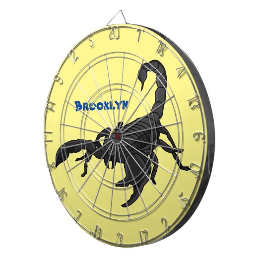 Cible De Fléchettes Black hungry scorpion (Devant droit)