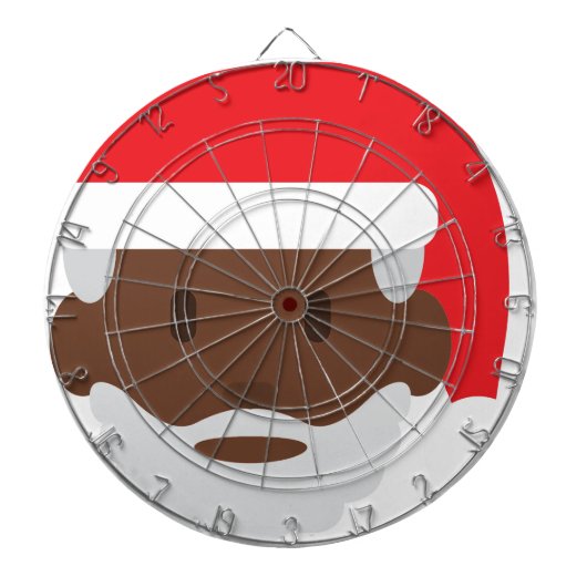Cible De Fléchettes black santa claus emoji (Devant)