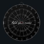 Cible De Fléchettes Black solid add name text message here throw pillo<br><div class="desc">Design</div>