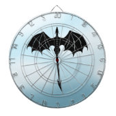 Cible De Fléchettes Black Tribal Flight Dragon Imaginaire Blue Sky (Devant)