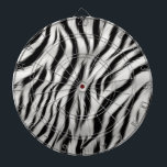 Cible De Fléchettes Black White Zebra Print Animal Safari<br><div class="desc">Black White Zebra Print Animal Safari</div>