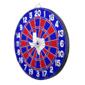 Cible De Fléchettes Blanc du Texas et bleu rouges (Devant droit)