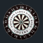 Cible De Fléchettes Blanc noir et bleu | Monogramme de la salle de jeu<br><div class="desc">Cherchez-vous un cadeau unique pour le père dans votre vie? Cette année, offrez-lui un cadeau de fête du Père qui lui fera exploser ses chaussettes. Ce tableau de bord du nom de famille est parfait! ! ! Ce sont des cadeaux de la Fête des Pères qui sont parfaits pour les...</div>