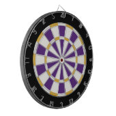 Cible De Fléchettes Blanc, Or, Violet Et Noir (Devant gauche)