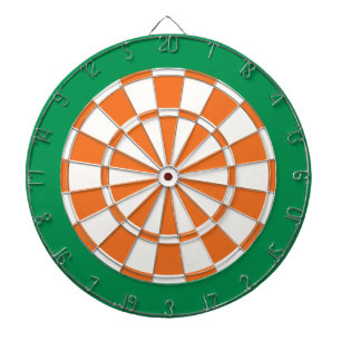 Cible de flechettes : Blanc, Orange Et Vert