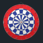 Cible de flechettes : Blanc, Royal Bleu Et Rouge<br><div class="desc">Jeu De Cible de flechettes Blanc,  Royal Bleu Et Rouge Comprenant 6 Fosses En Laiton</div>
