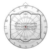 Cible De Fléchettes BLANC Votre Design Ici - (Devant)