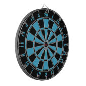 Cible de flechettes blanche noire de turquoise (Devant gauche)