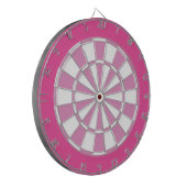 Cible de fléchettes : blanche, rose clair et rose (Devant gauche)