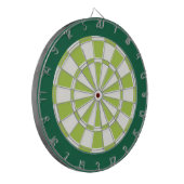 Cible de fléchettes : blanche, verte citron et ver (Devant gauche)
