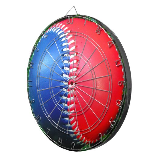 Cible De Fléchettes Bleu blanc et bleu (Devant droit)