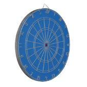 Cible De Fléchettes Bleu bleu marine brillant (couleur solide) (Devant gauche)