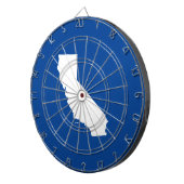 Cible De Fléchettes Bleu et blanc Californie (Devant droit)