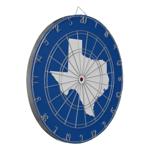 Cible De Fléchettes Bleu et blanc Texas (Devant gauche)