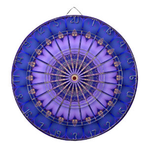 Cible De Fléchettes Bleu Gold Modern Dartboard