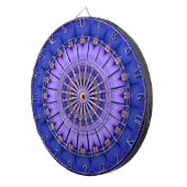 Cible De Fléchettes Bleu Gold Modern Dartboard (Devant droit)