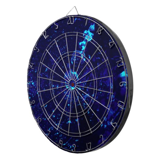 Cible De Fléchettes Bleu Jacuzzi Bulles Dartboard (Devant droit)
